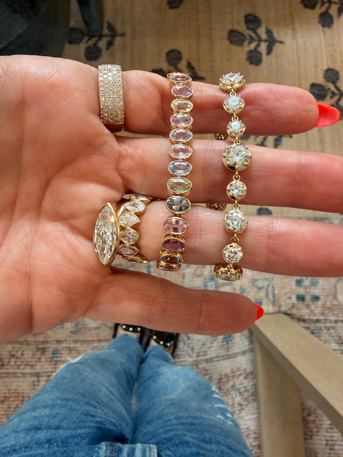 Georgian Tennis Bracelet (round)