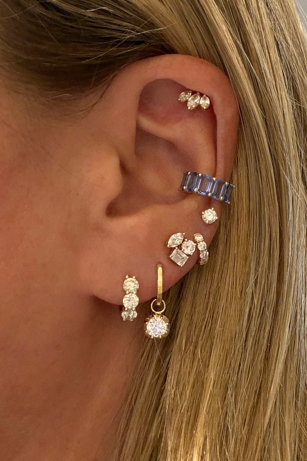 Grace Diamond Trio Studs