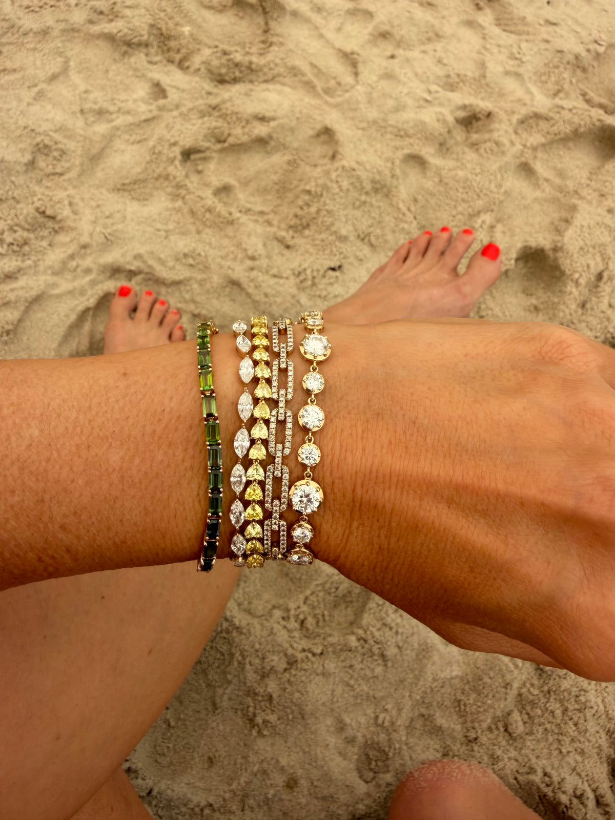 Marquise Diamond Tennis Bracelet