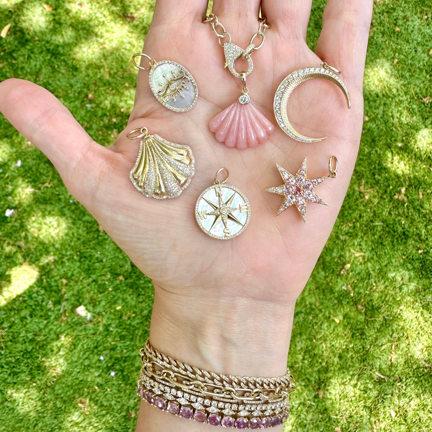 Oval Link Chain with Diamond Lobster Clasp