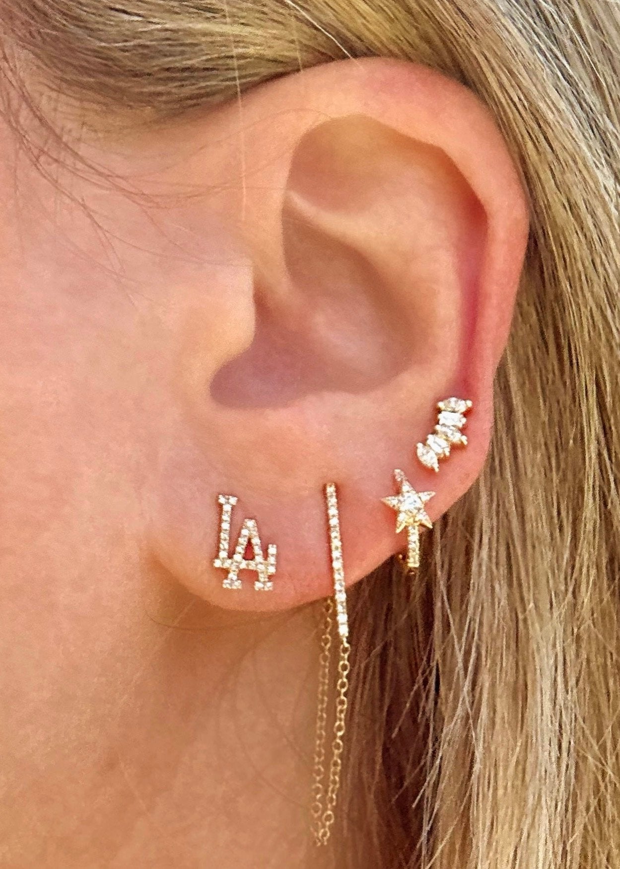 Pavé Diamond LA Studs