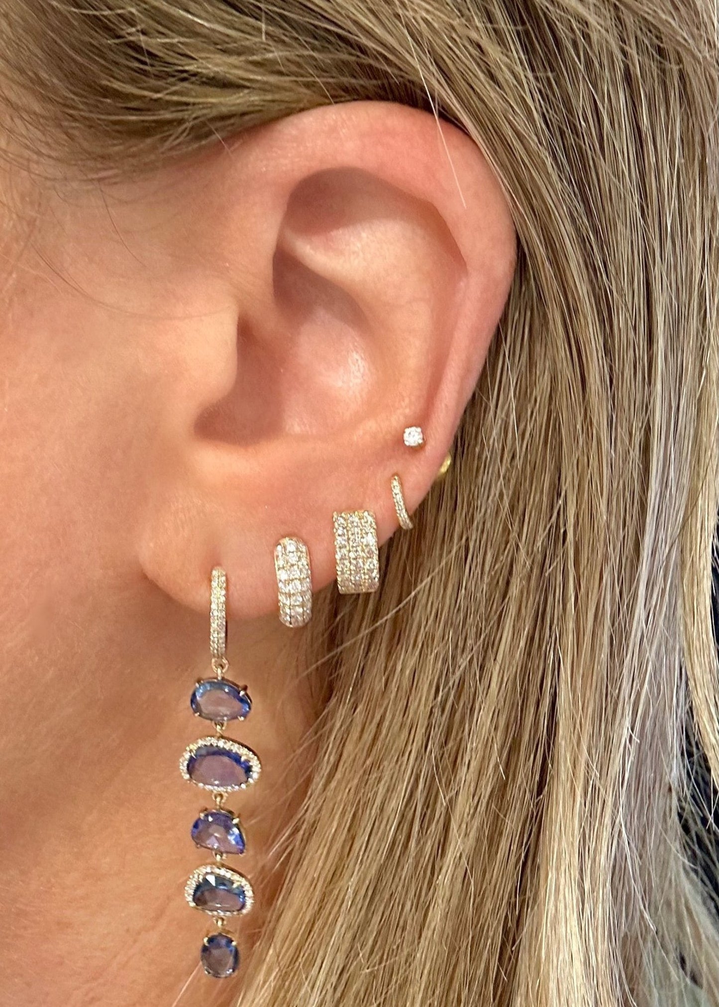 Donut Diamond Huggies