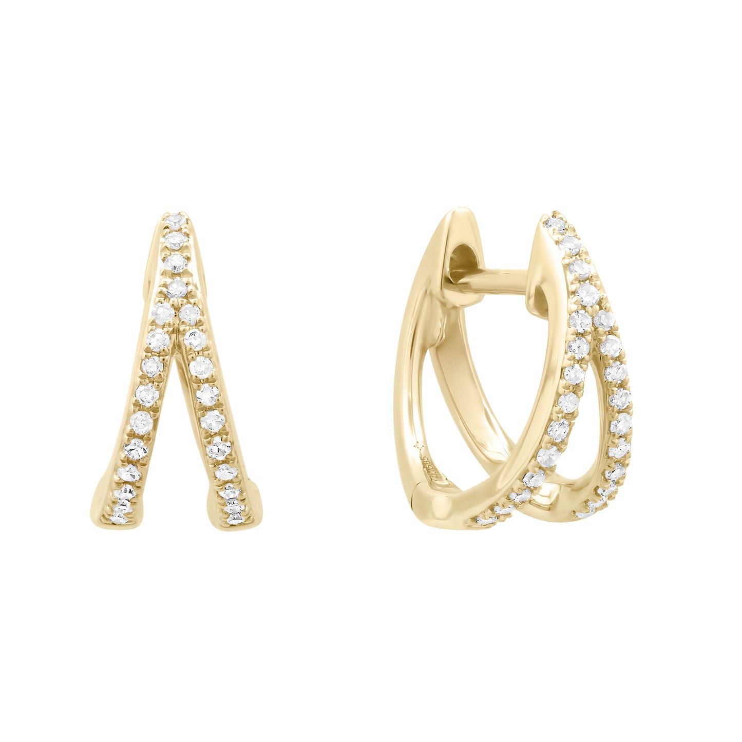 Split Diamond Huggies