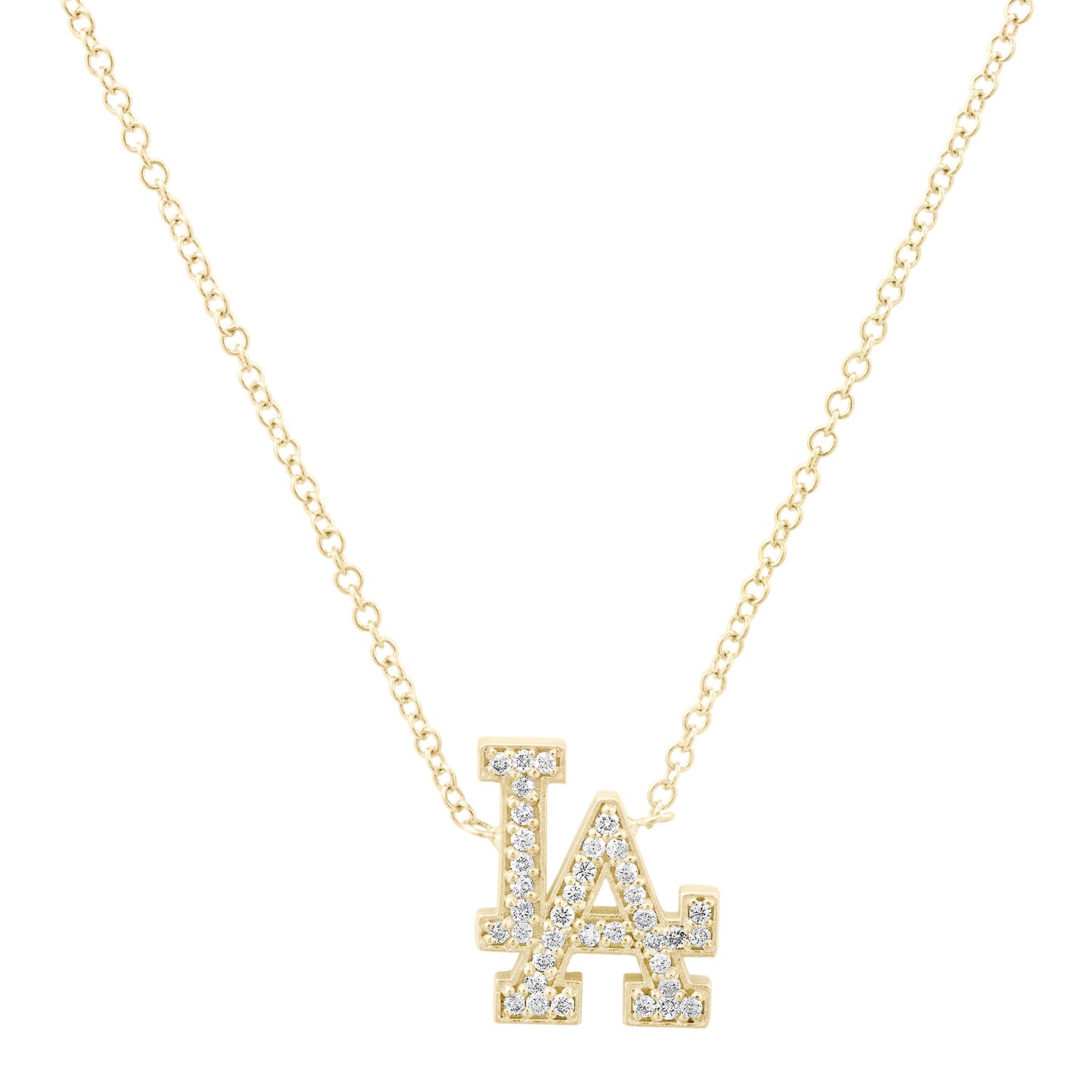 LA Diamond Pendant Necklace