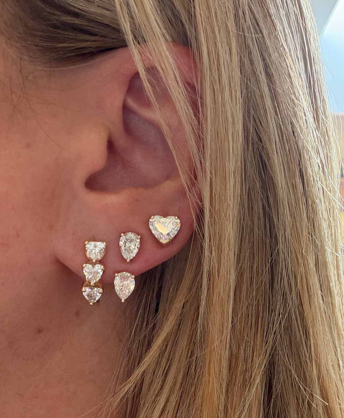 Pear Duo Studs