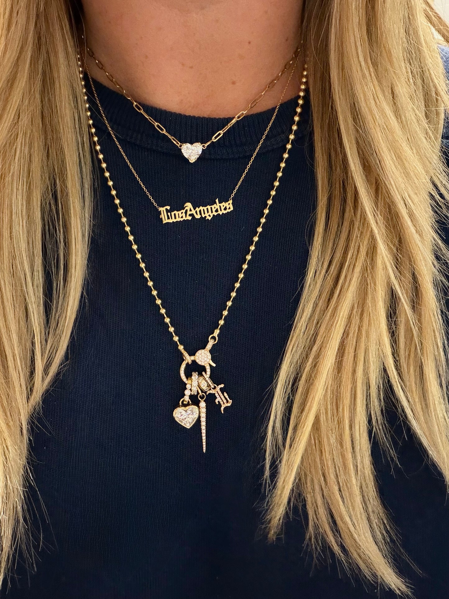 Diamond Lobster Ball Chain
