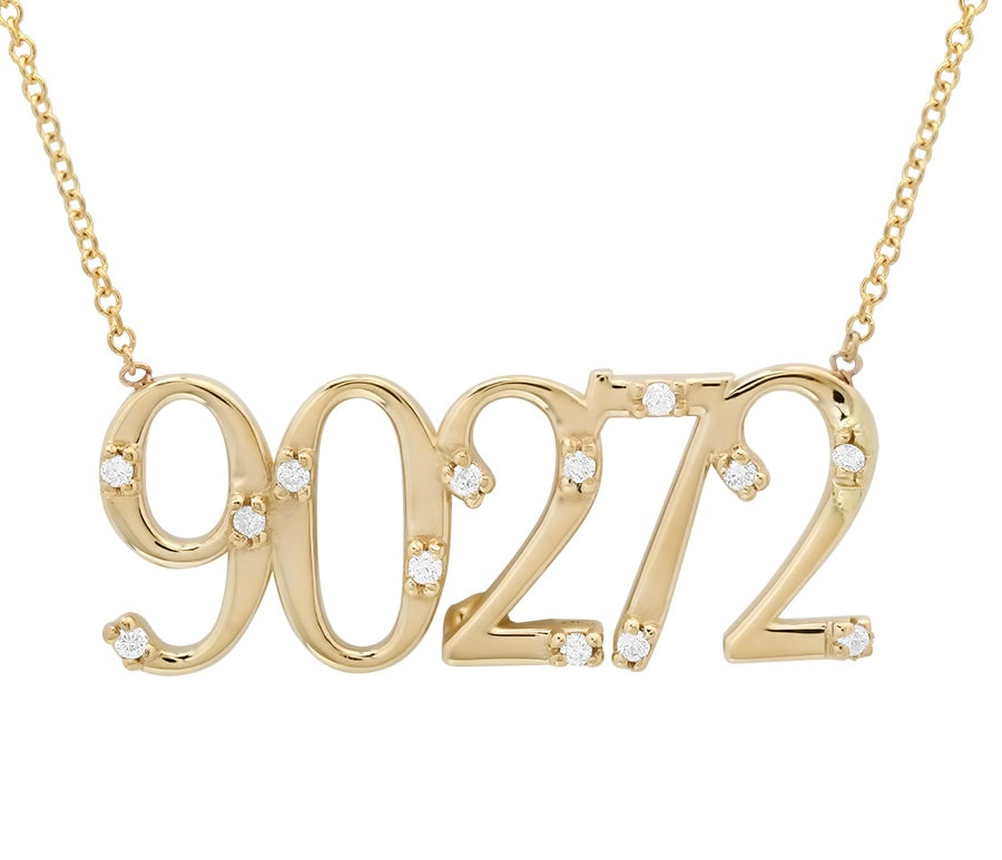 90272 Palisades Zip Code Necklace – LE Jewelry