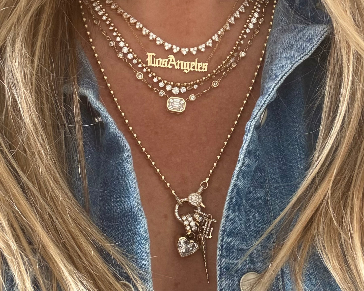 Diamond Lobster Ball Chain