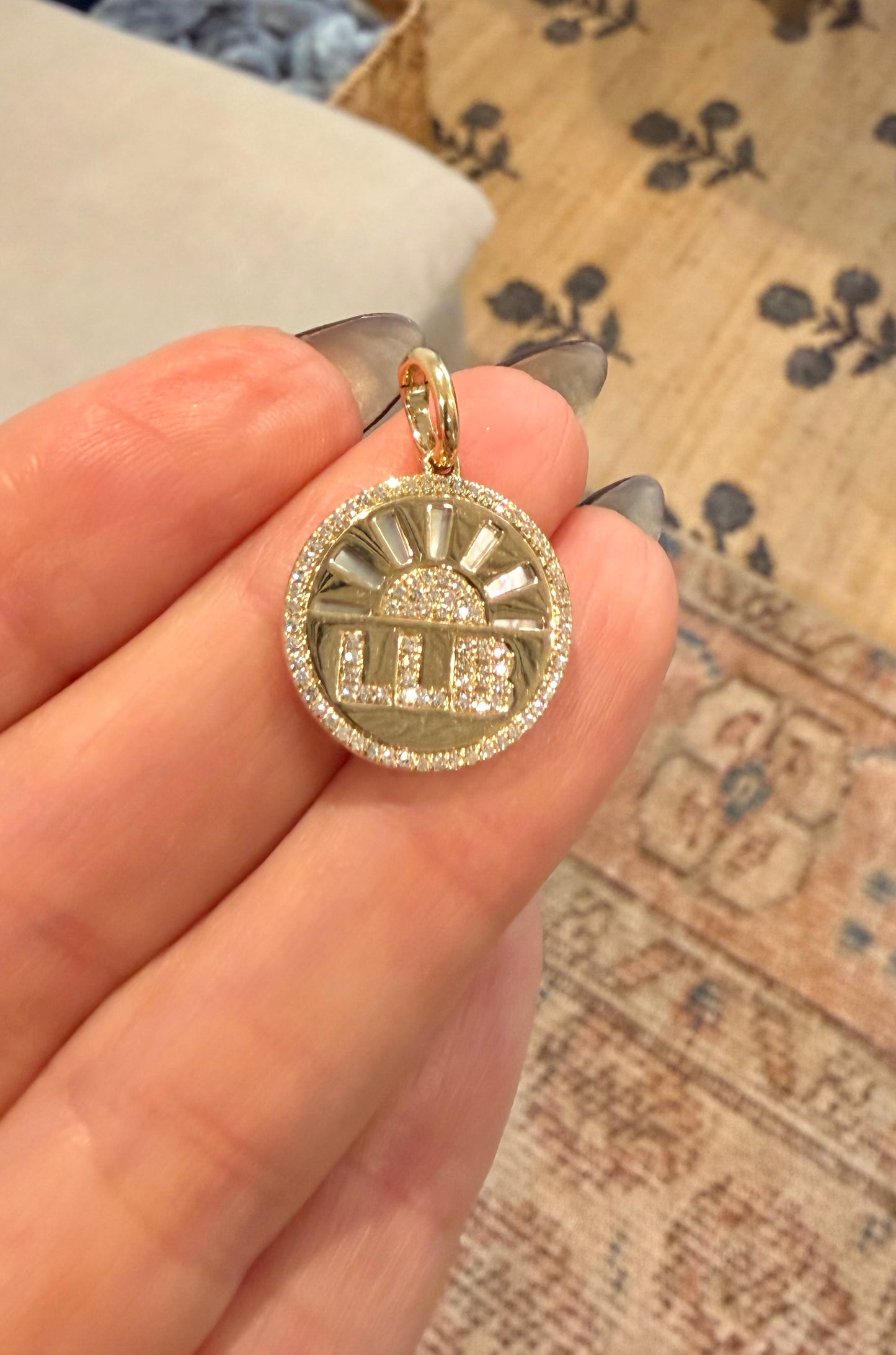 Diamond & Pearl LLB Pendant Charm