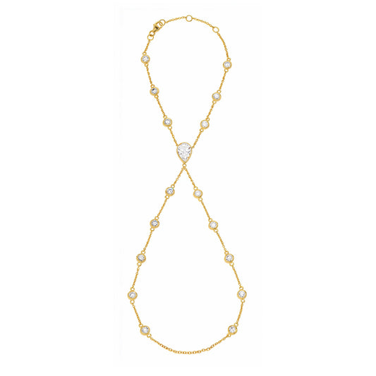 Sara Diamond Hand Chain