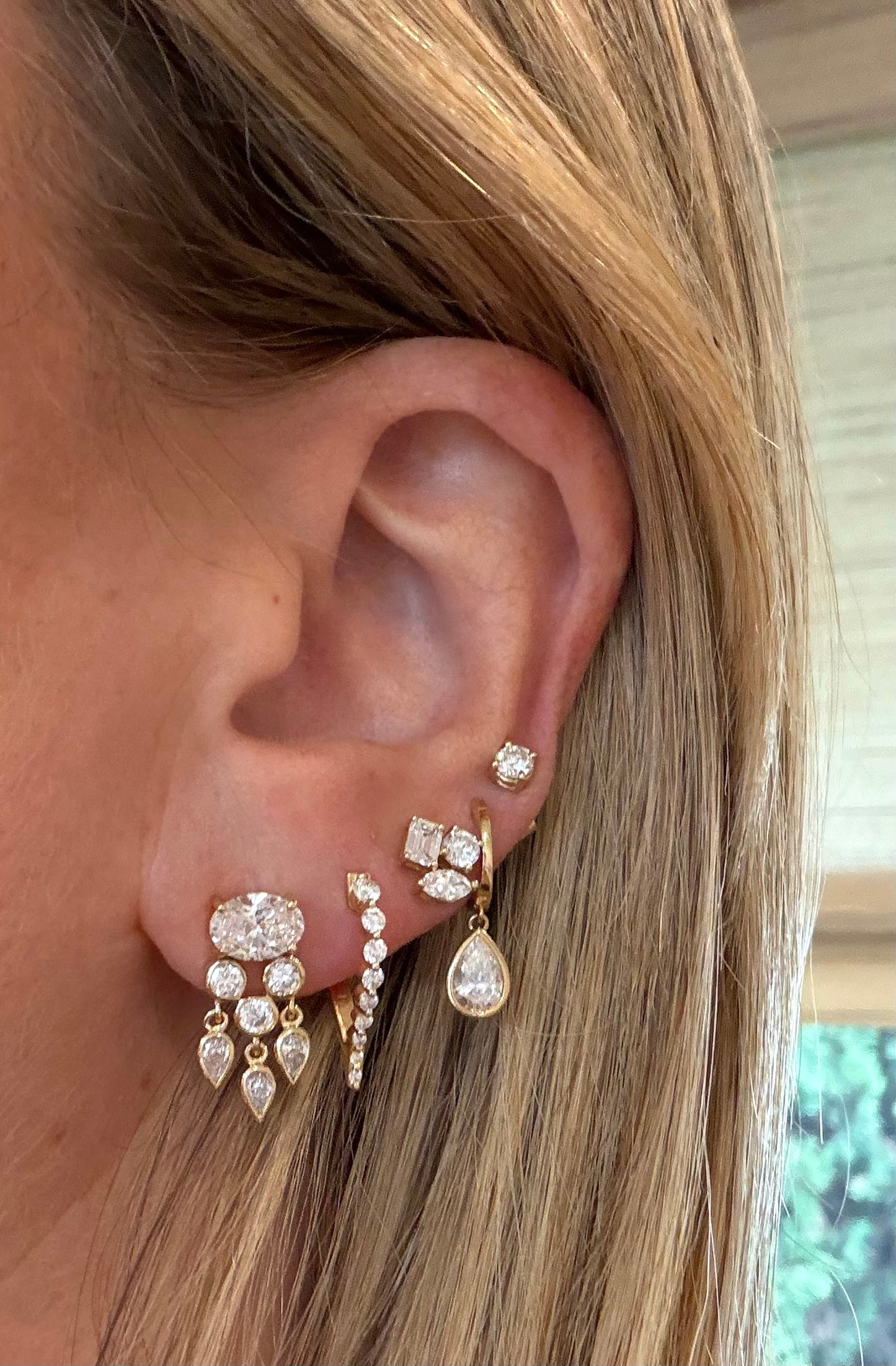 Grace Diamond Trio Studs