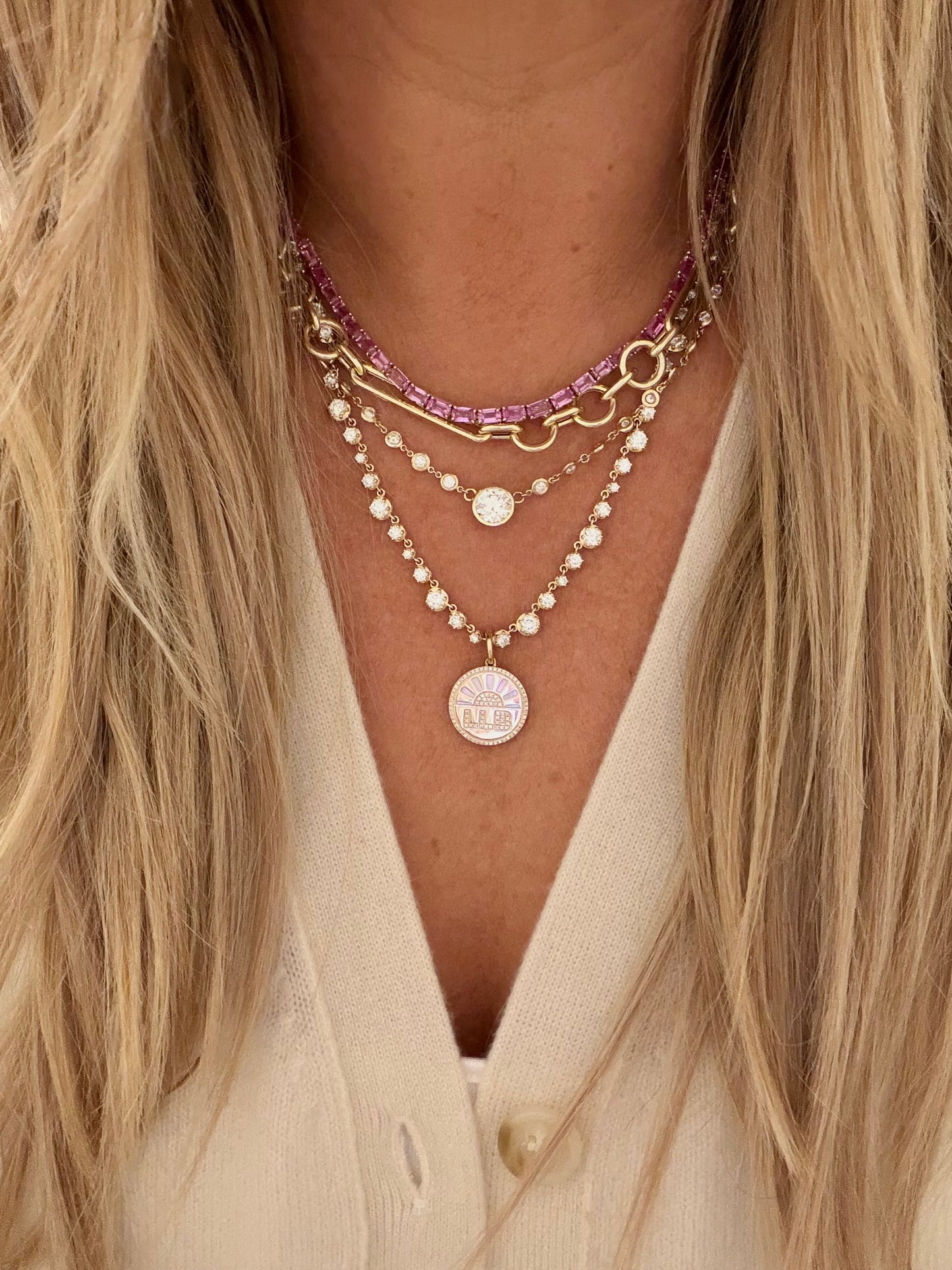 Diamond & Pearl LLB Pendant Charm