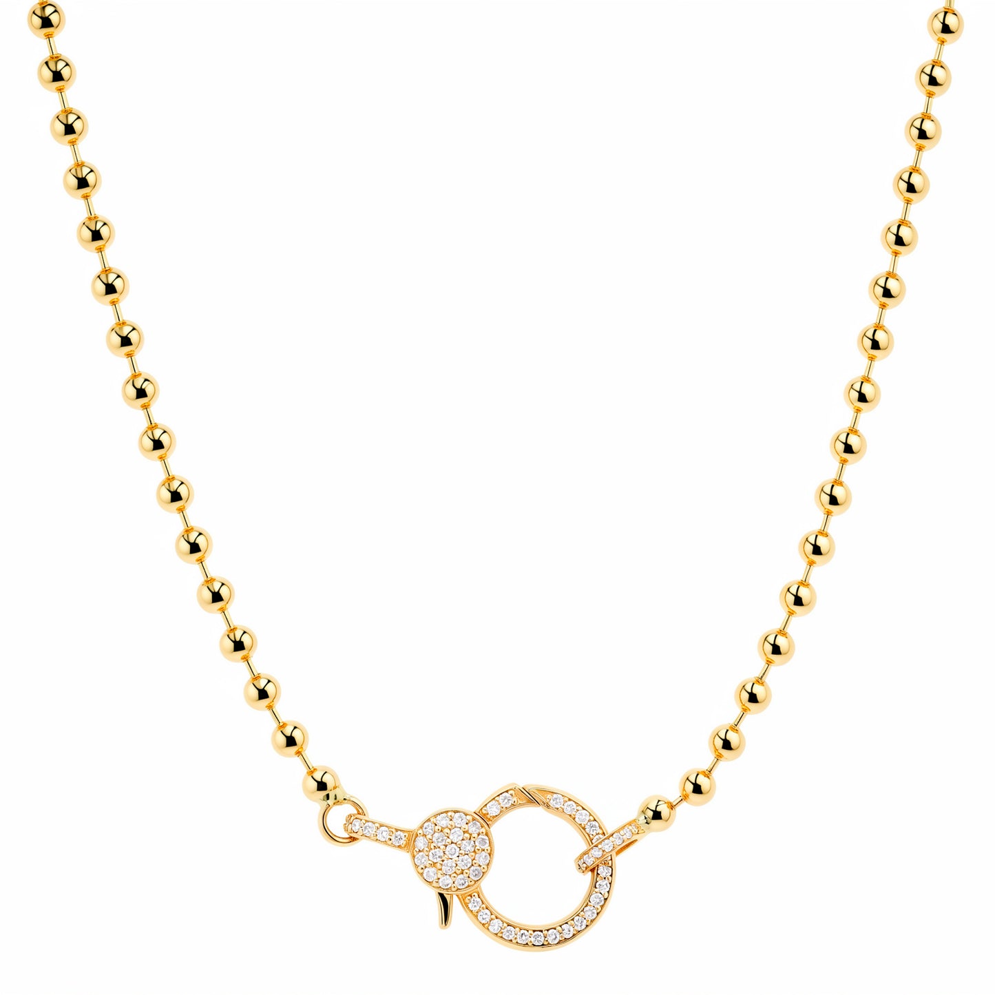 Diamond Lobster Ball Chain